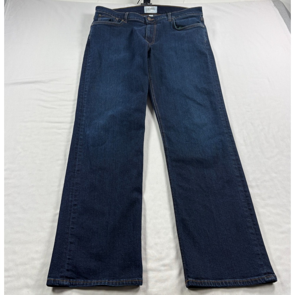 Tecovas Jeans Mens 36x32 Blue Slim Straight Dark Wash Stretch Denim